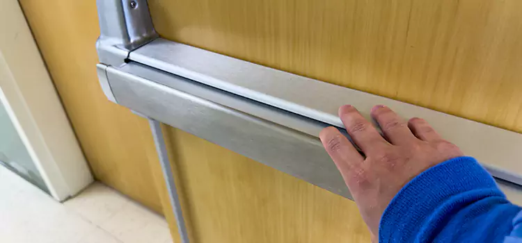 Installing a Push Bar on a Door South Salt Lake